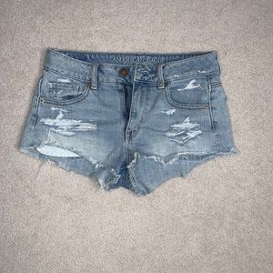 American Eagle Ripped Jean Shorts